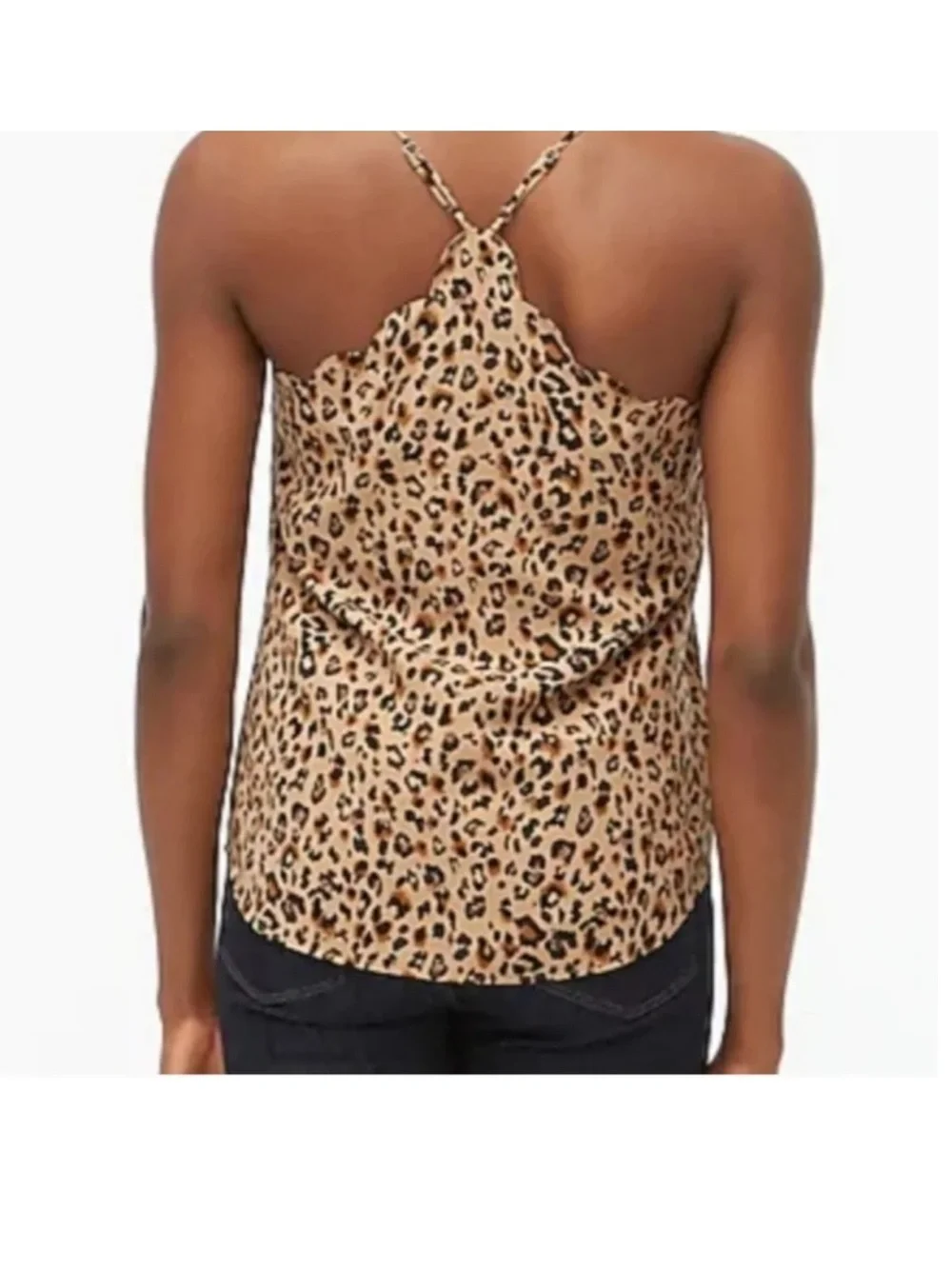 J. Crew Leopard-Print Cami in Tan and Black
